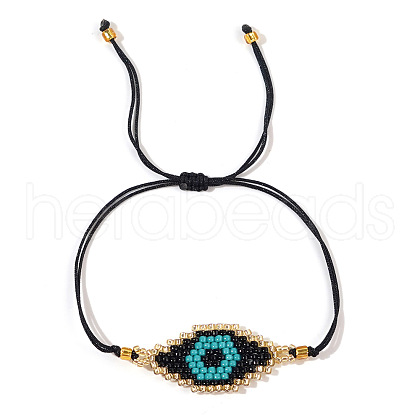 Bohemian Style Handmade Beaded Evil Eye Bracelet for Couples and Friends RR7314-1-1