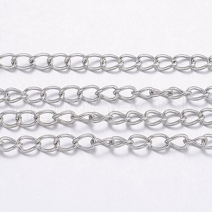 304 Stainless Steel Curb Chains CHS-H017-03P-10M-1