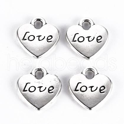 Tibetan Style Alloy Charms TIBE-S323-119AS-RS-1