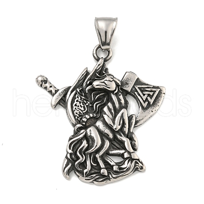 316 Surgical Stainless Steel Pendants STAS-E212-113AS-1