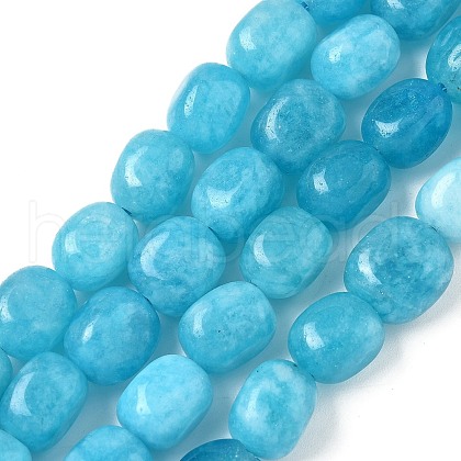 Dyed Natural Malaysia Jade Beads Strands G-P528-I14-01-1
