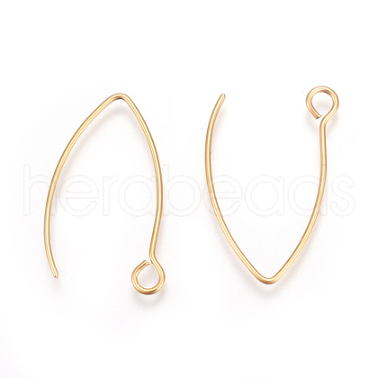 Ion Plating(IP) 304 Stainless Steel Earring Hooks X-STAS-L216-03A-G-1