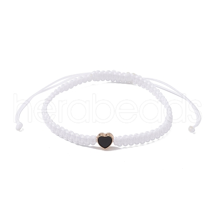 Nylon Thread Braided Bead Adjustable Bracelets BJEW-JB09770-01-1