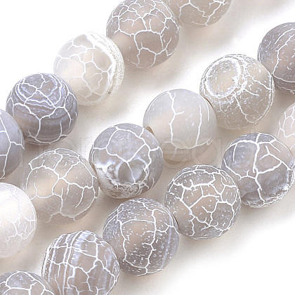 Natural Weathered Agate Beads Strands X-G-S259-05E-10mm-1