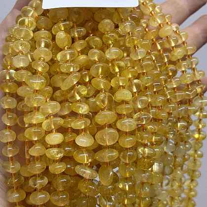 Natural Citrine Beads Strands G-RM250109-A6-1