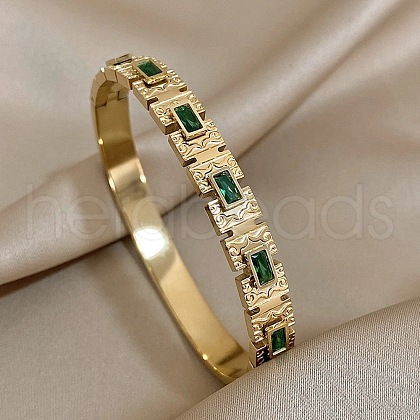 304 Stainless Steel Hinged Bangles for Women FS-WGCDA88-07-1