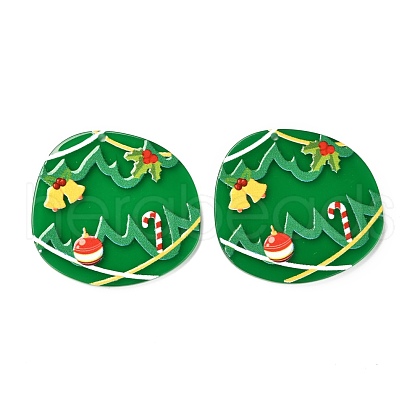 Christmas Theme 3D Printed Resin Pendants RESI-I036-03C-1