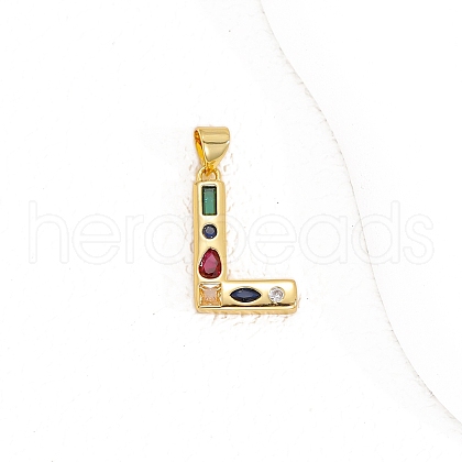 Brass Micro Pave Cubic Zirconia Pendants PW-WG10C3A-26-1