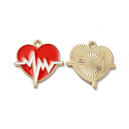 Alloy Enamel Pendants ENAM-D043-06G-1