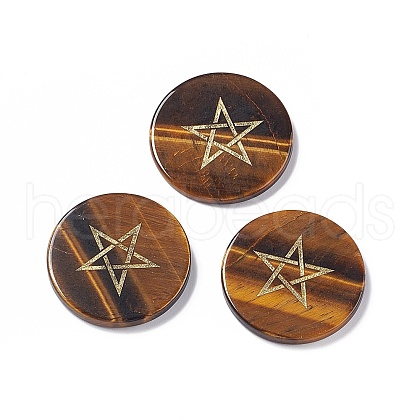 Natural Tiger Eye Cabochons G-P491-08A-1