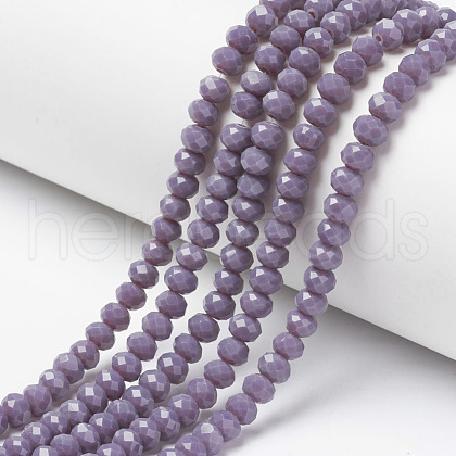 Opaque Solid Color Glass Beads Strands EGLA-A034-P3mm-D11-1