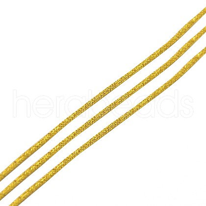 Eco-Friendly Dyed Shiny Round Metallic String Thread Polyester Threads OCOR-L003-01-1
