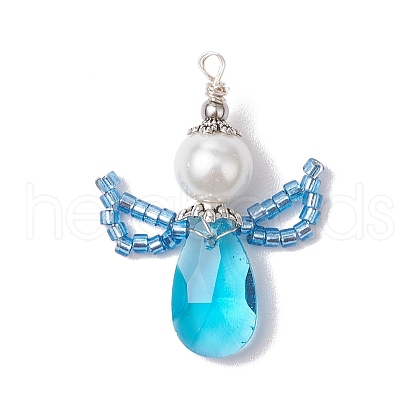 Glass Pendants PALLOY-MZ00537-01-1