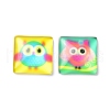 (Defective Closeout Sale)Printed Glass Cabochons GGLA-XCP0001-02-2
