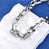 304 Stainless Steel Link Chain Bracelets for Women Men BJEW-R018-17P-2