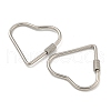 Non-Tarnish 304 Stainless Steel Screw Carabiner Lock Charms STAS-C092-04B-P-2