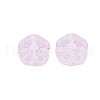 Two Tone Transparent Spray Painted Glass Beads GLAA-T022-23-C02-4