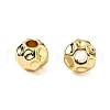 Groove Round Brass Beads KK-Z114-11G-2
