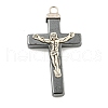 Religion Synthetic Non-Magnetic Hematite & Alloy Pendants G-C136-02-1
