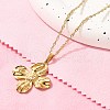 Summer Beach 304 Stainless Steel Pendant Rope Chain Necklaces for Women STAS-Z108-01G-06-1