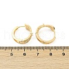 Brass Clear Cubic Zirconia Hoop Earrings EJEW-Q016-01G-3