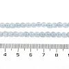 Grade A Natural Aquamarine Round Bead Strands G-L417-13-A01-4