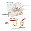 8Pcs 2 Colors Rack Plating Alloy Stud Earring Findings FIND-YW0003-82A-4