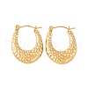 Ion Plating(IP) 304 Stainless Steel Hoop Earrings for Women EJEW-P279-21G-1