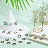 SUNNYCLUE 100Pcs Tibetan Style Alloy Bead Frames FIND-SC0011-52B-4