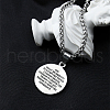 Fashionable Stainless Steel Praying Hands Pendant Necklaces for Women's Daily Wear UQ1773-3