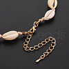 Natural Shell Beaded Necklace and Bracelet SJEW-T002-01-6