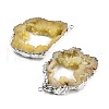 Dyed Nuggets Natural Druzy Geode Agate Big Pendants G-M287-09-S-2