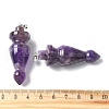 Natural Amethyst Pendants G-C187-01D-3