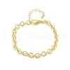 Brass Ring Link Chain Bracelets for Women Men BJEW-K273-09G-4