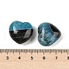 Mother's Day Gifts Natural Agate(Dyed & Heated) Heart Palm Stone G-Q021-04B-3