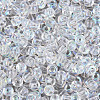 6/0 Half Plated Glass Beads SEED-N008-04G-3