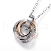 304 Stainless Steel Pendant Necklaces NJEW-H430-12B-1