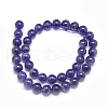 Natural Amethyst Beads Strands X1-G-E481-03-8mm-3