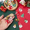 SUNNYCLUE 84Pcs 7 Styles Christmas Theme PVC Cabochons FIND-SC0011-36-3
