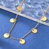 304 Stainless Steel Cable Chain Bracelets for Women BJEW-A036-25G-4