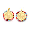 304 Stainless Steel Pendants STAS-N115-26B-G-1