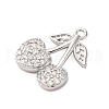 Brass Micro Pave Cubic Zirconia Pendants KK-F895-18A-P-2