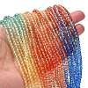 Transparent Painted Glass Beads Strands X1-DGLA-A034-T4mm-A02-2