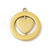304 Stainless Steel Turnable Pendants STAS-G297-12G-1