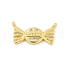 Rack Plating Brass Micro Pave Clear Cubic Zirconia Pendants KK-Z048-01G-1