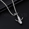 Alloy Pendant 201 Stainless Steel Chain Necklaces for Men FS-WG147E5-05-1