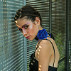 SUPERFINDINGS 6Pcs 6 Colors Cloth Flower Collar Choker Necklace NJEW-FH0001-11-7