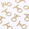Brass Toggle Clasps KK-BC0005-90G-NF-6