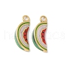 304 Stainless Steel Enamel Pendants STAS-Z122-25G-02-1