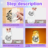PVC Lamp Film for DIY Colorful Light Hanging Lamp Frosted Glass Jar DIY-WH0408-026-4